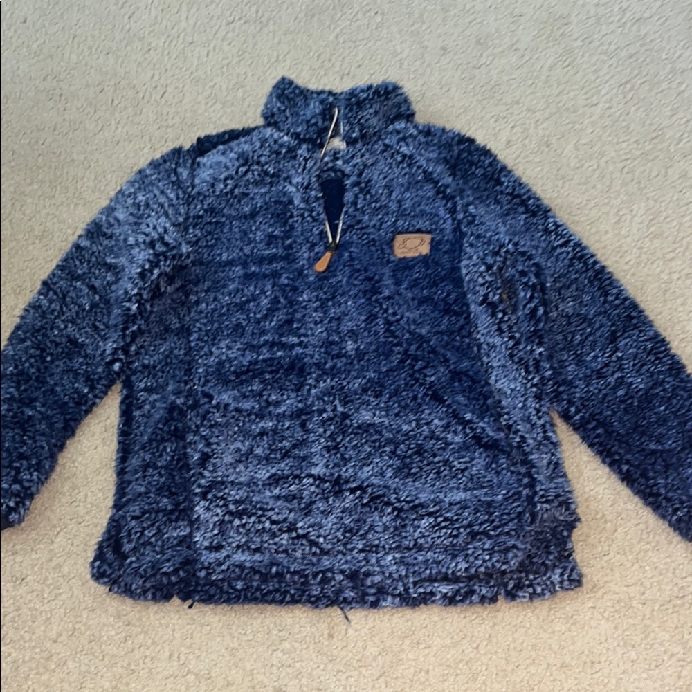 Cozy Blue Shelly Cove Sherpa Pullover